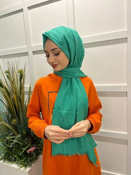 Loryan Scarf Viva Crush Cotton Shawl 00380 NEW BENETTON