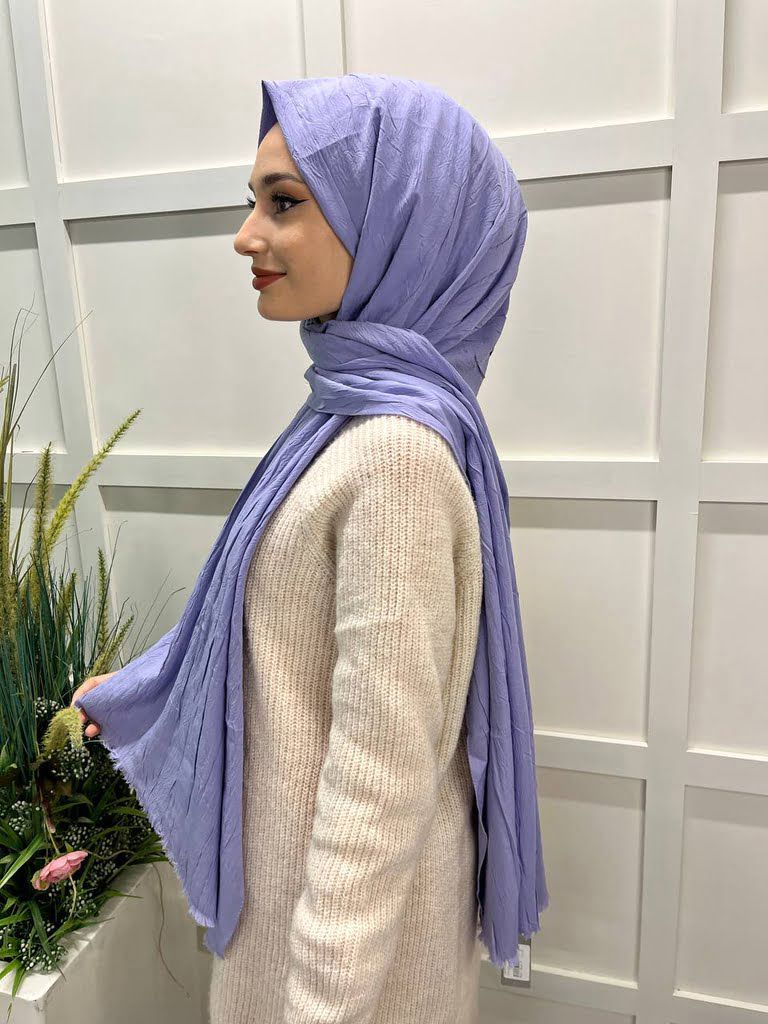 Loryan Scarf Viva Crush Cotton Shawl 00380 LIGHT LILA