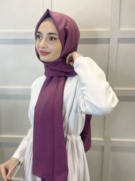 Cotton Jazz Shawl, Lilac Scarf Single Color Jazz Shawl 1001 DAMSON