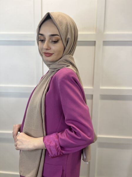 Cotton Jazz Shawl, Lilac Scarf Single Color Jazz Shawl 1001 MUSTARD
