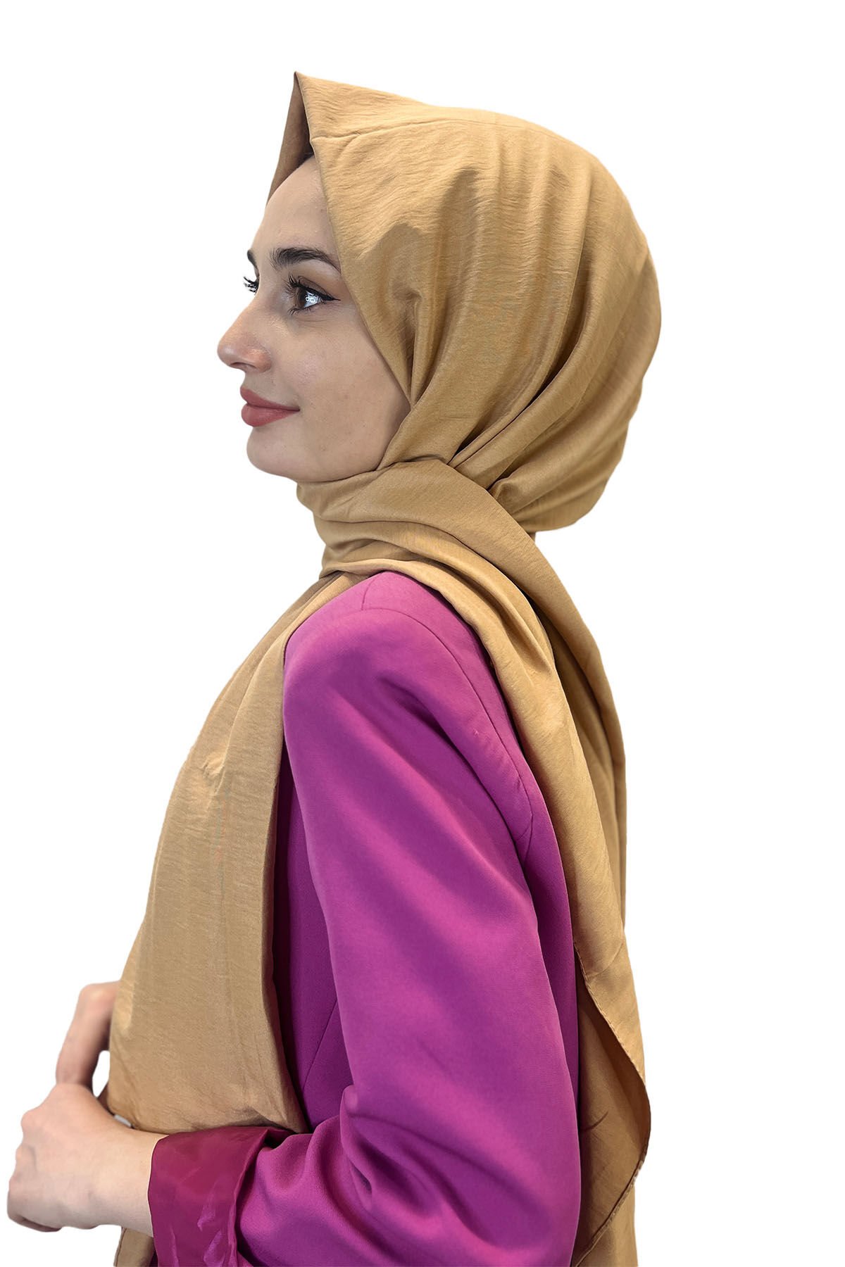 Cotton Jazz Shawl, Lilac Scarf Single Color Jazz Shawl 1001 LATTE