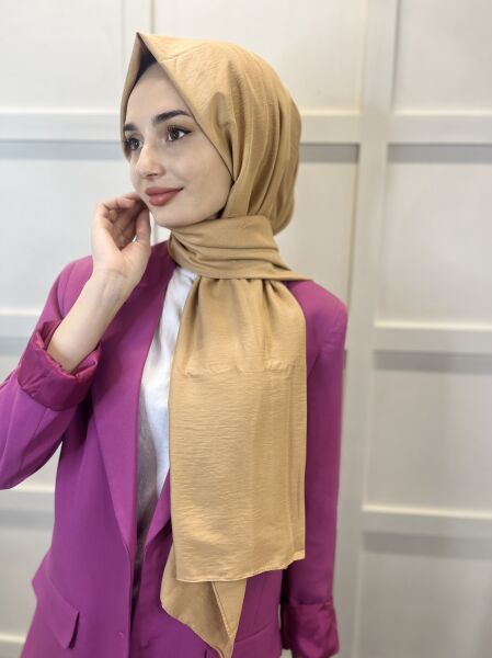 Cotton Jazz Shawl, Lilac Scarf Single Color Jazz Shawl 1001 LATTE
