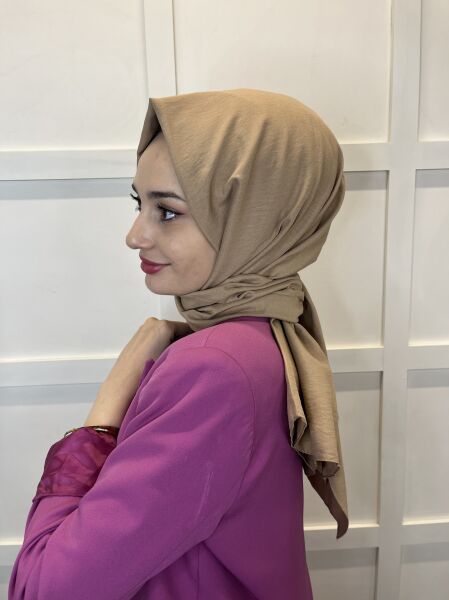Pamuk Caz Şal, Eflatun Scarf Tek Renk Jazz Şal 1001 SOLUK SARI