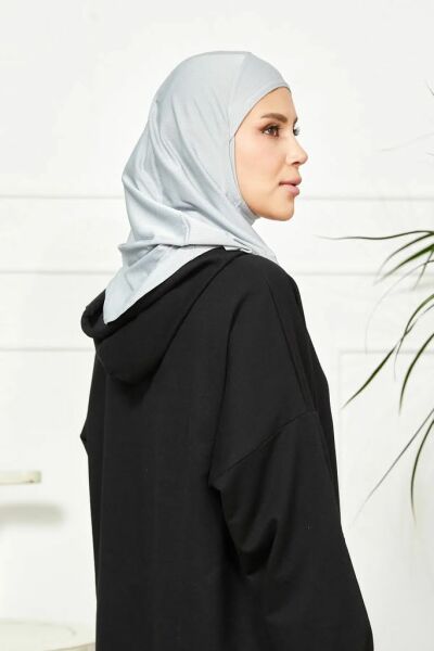 Vesla Hijab Sport Non-Slip Bonnet, Headscarf 00887 GRAY