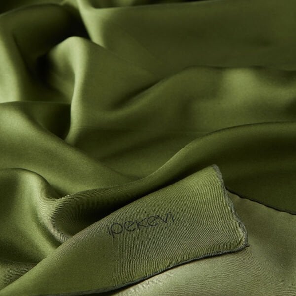 İpekevi Solid Color Twil Silk Scarf 01116 OTTOMAN GREEN