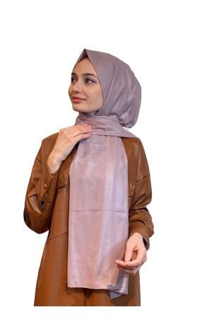 Wrapping Leather Look Double Sided Shawl SRRDERI LILA