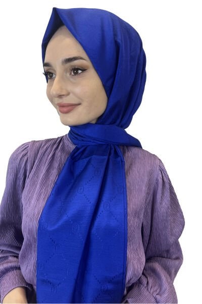 Pyramid Monogram Shawl, Special Patterned Elegant Shawl 01008 SAKS
