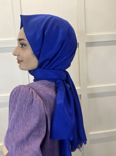 Pyramid Monogram Shawl, Special Patterned Elegant Shawl 01008 SAKS
