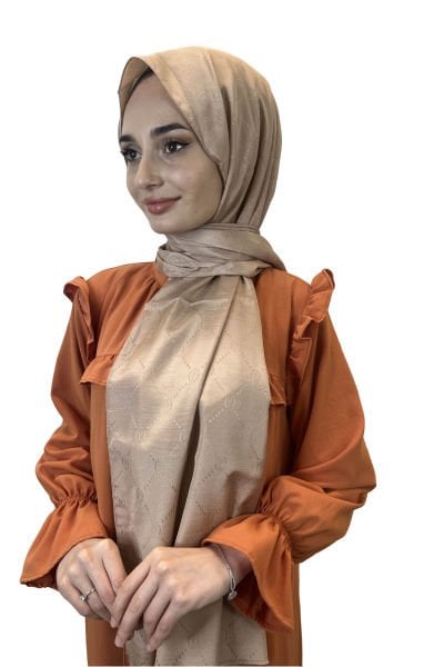 Pyramid Monogram Shawl, Special Patterned Elegant Shawl 01008 FOUNDATION