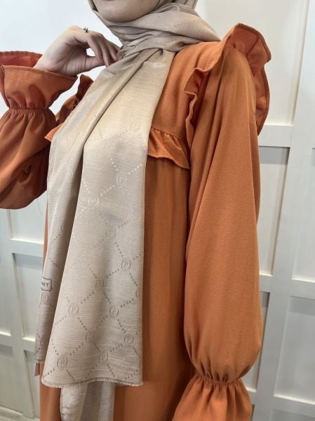 Pyramid Monogram Shawl, Special Patterned Elegant Shawl 01008 FOUNDATION