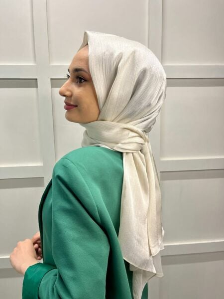 Madame Polo Janjan, Chiffon Shawl with Janjan 00823 STONE