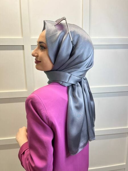 Madame Polo Janjan, Chiffon Shawl with Janjan 00823 DARK GRAY