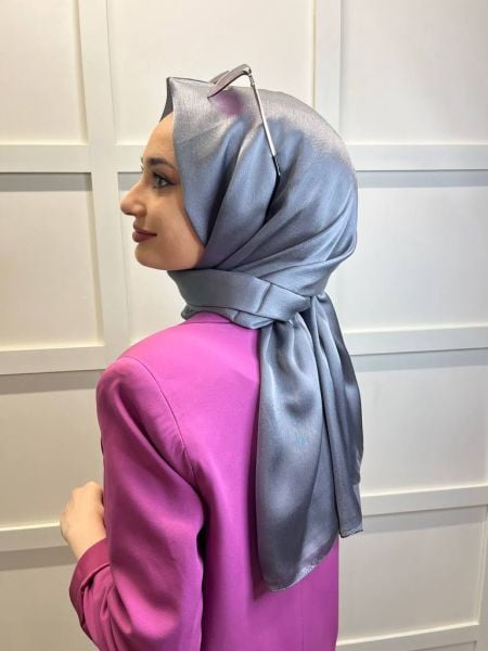 Madame Polo Janjan, Chiffon Shawl with Janjan 00823 DARK GRAY