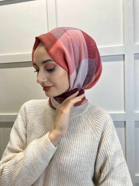 İpelevi Yün Şal - Küp Blok Desen 05613 SOMON