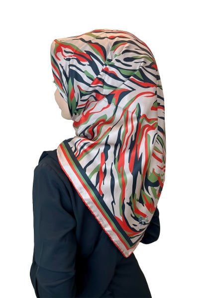 Quare Rayon Tivil Eşarp Desenli Rayon Eşarp 1070 VİZON