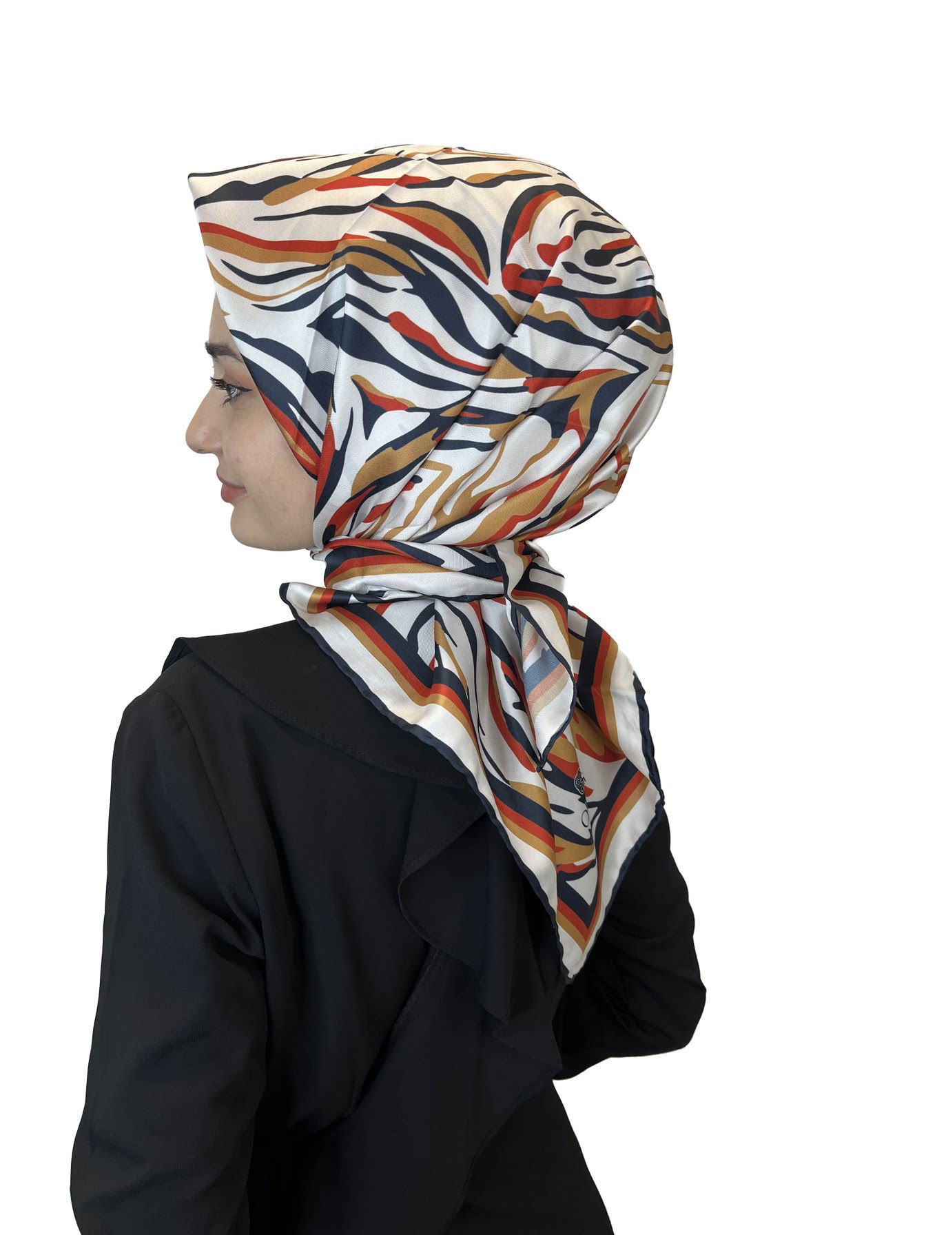 Quare Rayon Tivil Eşarp Desenli Rayon Eşarp 1070 HARDAL