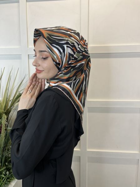 Quare Rayon Tivil Eşarp Desenli Rayon Eşarp 1070 ÇAĞLA