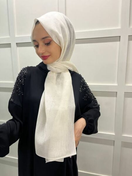 Pyramid Henna, Evening Dress Shawl for Weddings and Special Occasions 00797 CREAM
