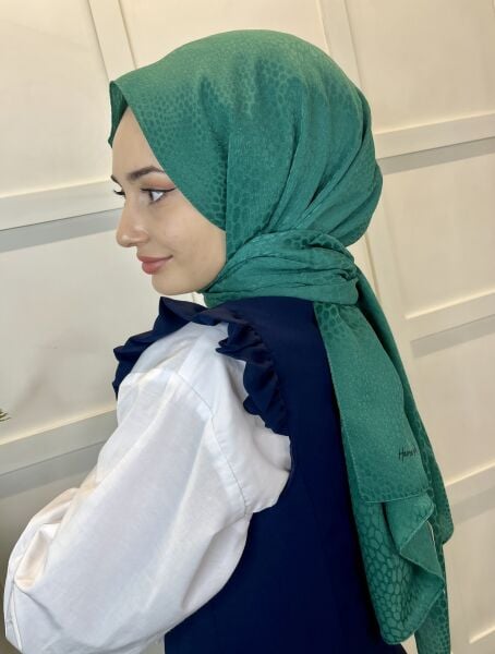 Harem Scarf Alisa Jakarlı Şal 01073 YEŞİL