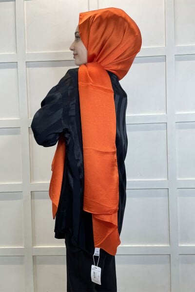 Madame Polo Janjan, Janjanli Chiffon Shawl 00823 ORANGE