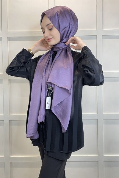 Madame Polo Janjan, Janjanli Chiffon Shawl 00823 LAVENDER