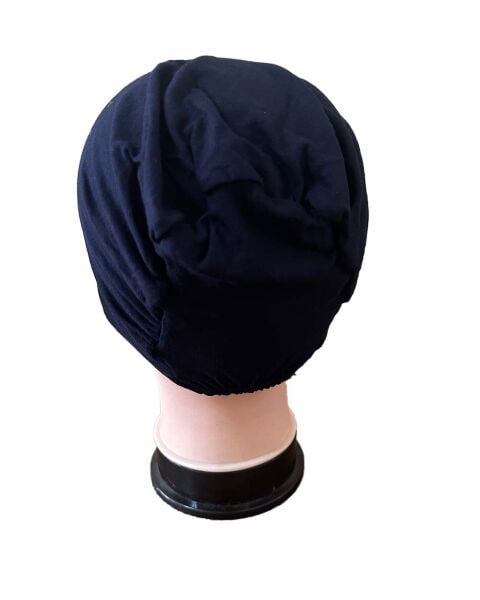Lycra Snap-on Easy Use Laceless Bonnet DARK BLUE