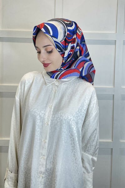 Shecarf Emproyal Patterned Cotton Soft Scarf 01093 RED