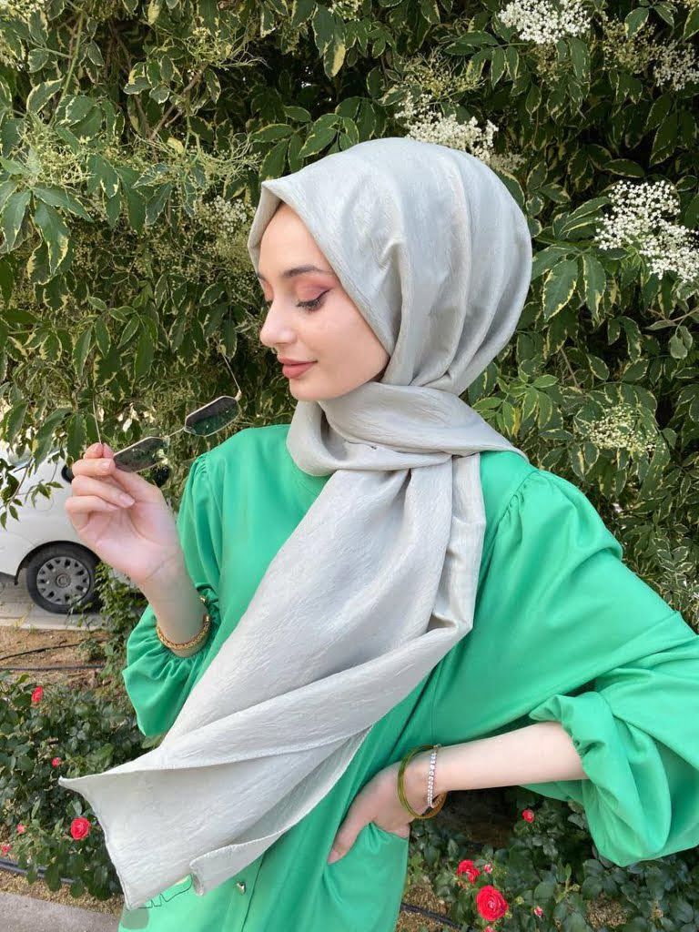 Sarar Bright Cool Shawl Pes Şal 4108272 AÇIK HAKİ