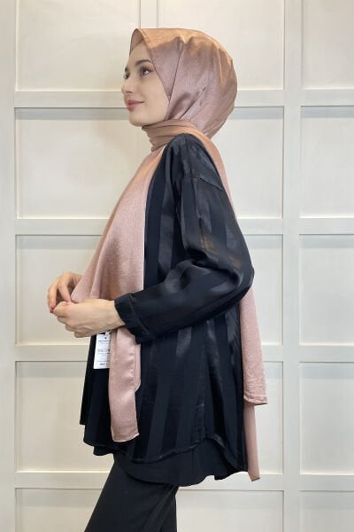 Madame Polo Janjan, Janjanli Chiffon Shawl 00823 LIGHT BROWN