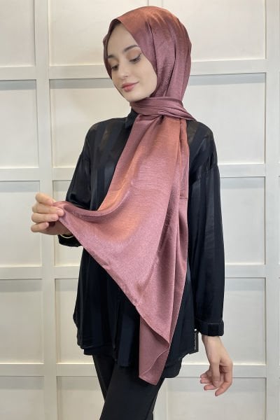 Madame Polo Janjan, Janjanli Chiffon Shawl 00823 DARK DRY ROSE