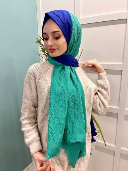 Loryan Scarf Double Color Bamboo Scarf Shawl 00693 SAKS