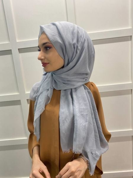 Arwella 100% Cotton Dubai Shawl 00606 LIGHT GRAY