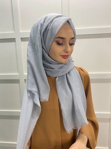 Arwella 100% Cotton Dubai Shawl 00606 LIGHT GRAY
