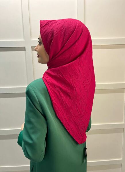 Loryan Scarf Square Bamboo Kraş Viva Scarf 00832 Fuchsia