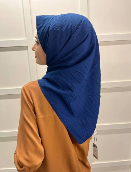 Loryan Scarf Square Bamboo Kraş Viva Scarf 00832 DARK BLUE