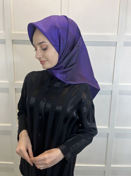 Belli Tivil İpek Eşarp Tek Renk Belli by Armine İpek Eşarp 1080 MÜRDÜM