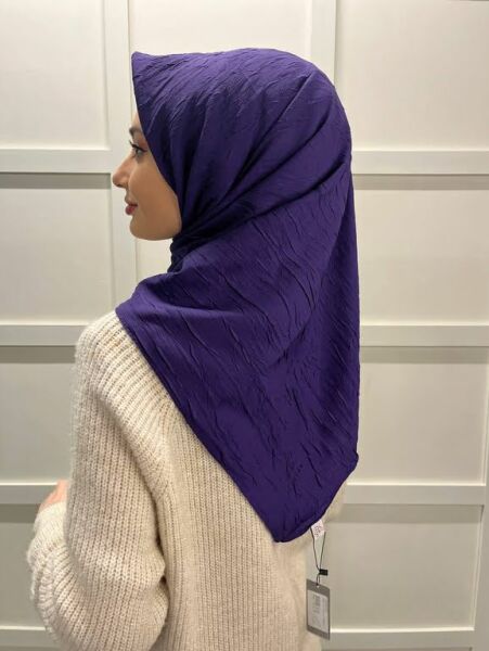 Loryan Scarf Kare Bambu Kraş Viva Eşarp 00832 MÜRDÜM