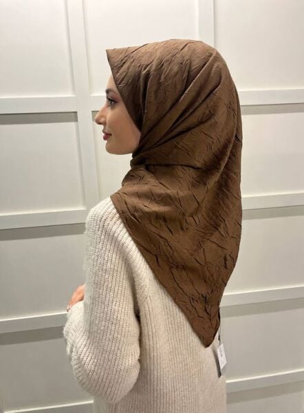Loryan Scarf Square Bamboo Kraş Viva Scarf 00832 BITTER BROWN