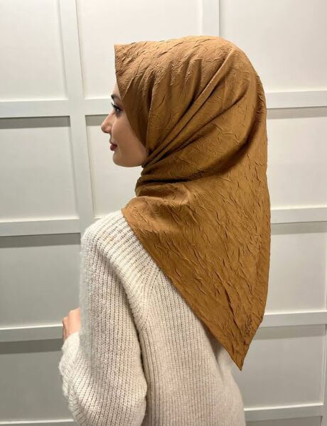 Loryan Scarf Kare Bambu Kraş Viva Eşarp 00832 CAMEL