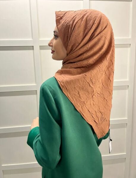 Loryan Scarf Square Bamboo Kraş Viva Scarf 00832 ONION