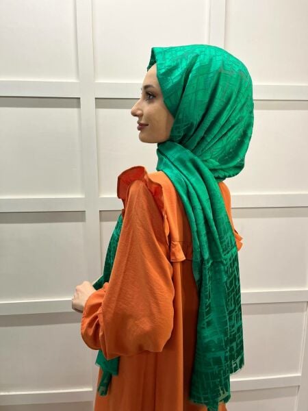 Cosie Imported Patterned Burnt Shawl 00829 BENETTON