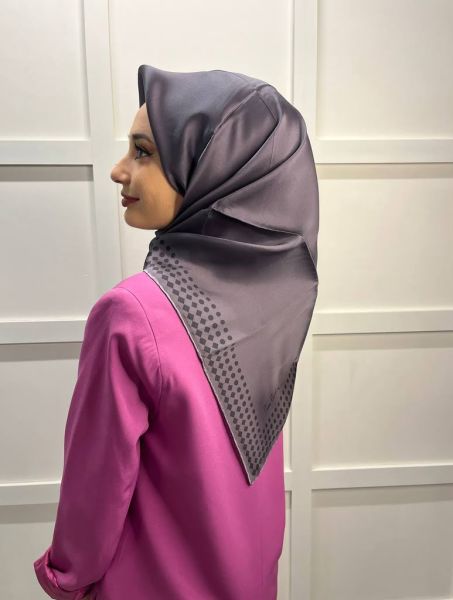 Pierre Cardin Kampanyalı Sezonsuz Sura (Krep Saten) İpek Eşarp 8473230 KOYU GRİ