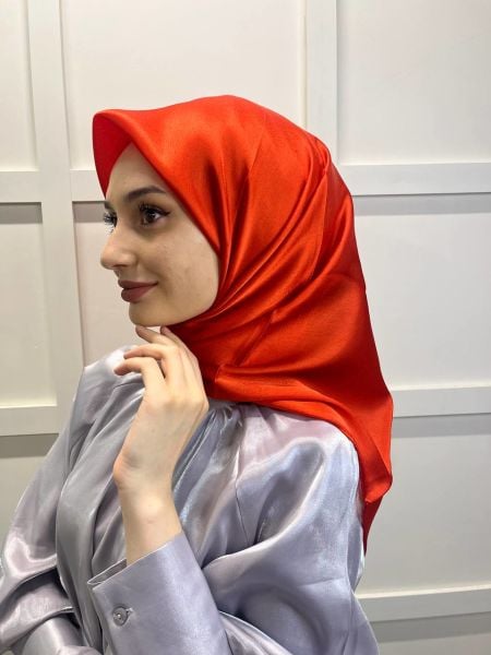 Cosie Silky Look Janjan Scarf 100x100cm 00906 POMEGRANATE FLOWER