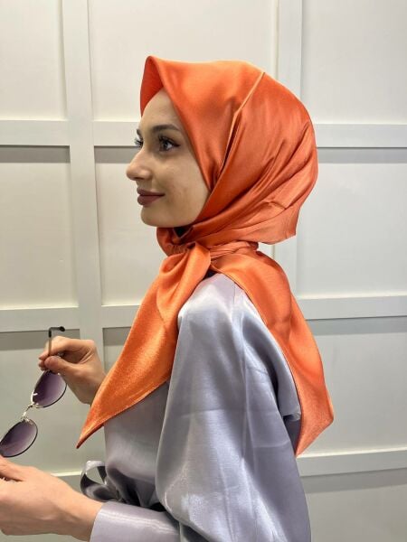 Cosie Silky Look Janjan Scarf 100x100cm 00906 SALMON
