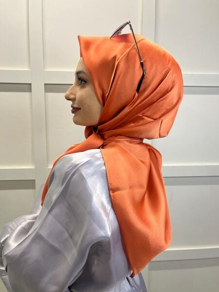 Cosie Silky Look Janjan Scarf 100x100cm 00906 SALMON