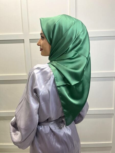 Cosie Silky Look Janjan Scarf 100x100cm 00906 GREEN