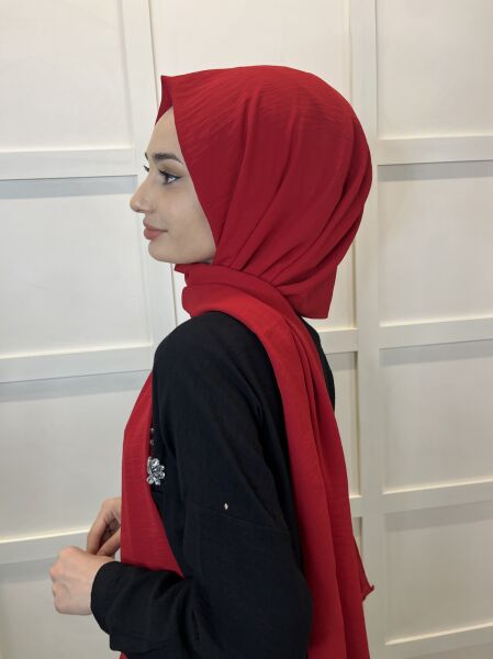 Comfortable Wrinkle-Free Cazz Shawl, Soft, Durable Easy Shawl 01000 RED