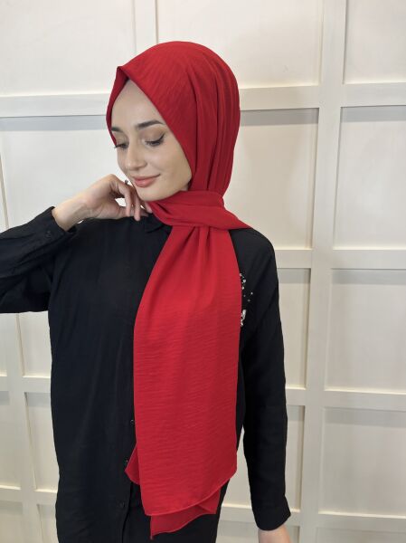 Comfortable Wrinkle-Free Cazz Shawl, Soft, Durable Easy Shawl 01000 RED