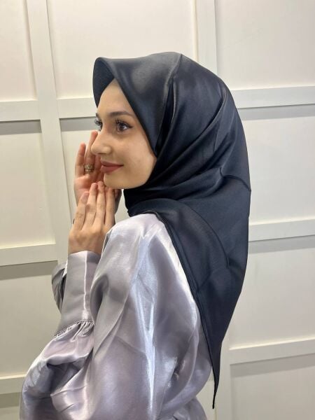 Cosie Silky Look Janjan Scarf 100x100cm 00906 BLACK