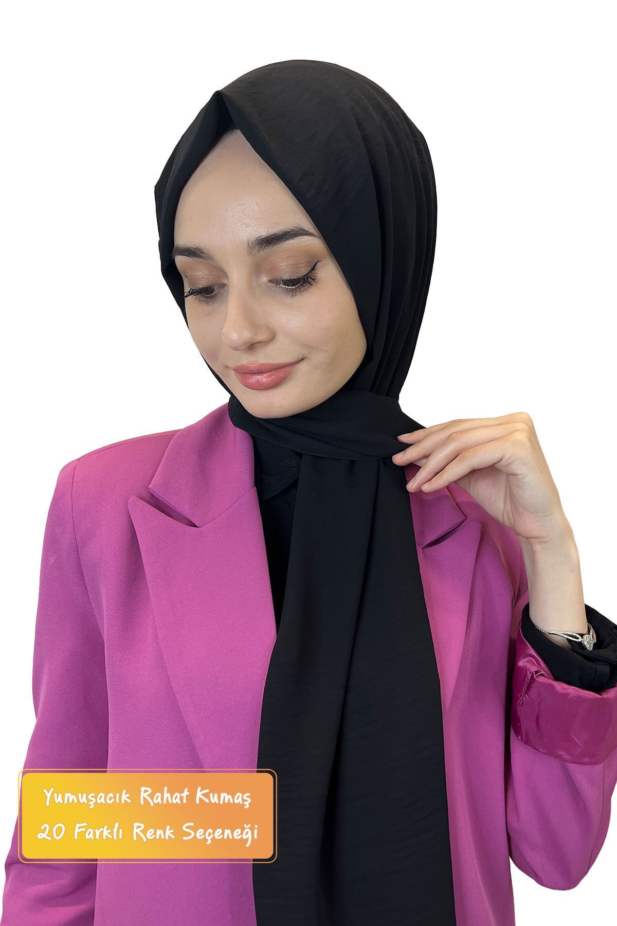 Comfortable Wrinkle-Free Cazz Shawl, Soft, Durable Easy Shawl 01000 BLACK